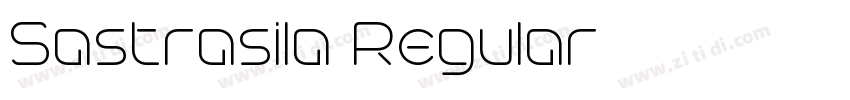 Sastrasila Regular字体转换